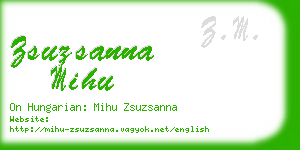 zsuzsanna mihu business card